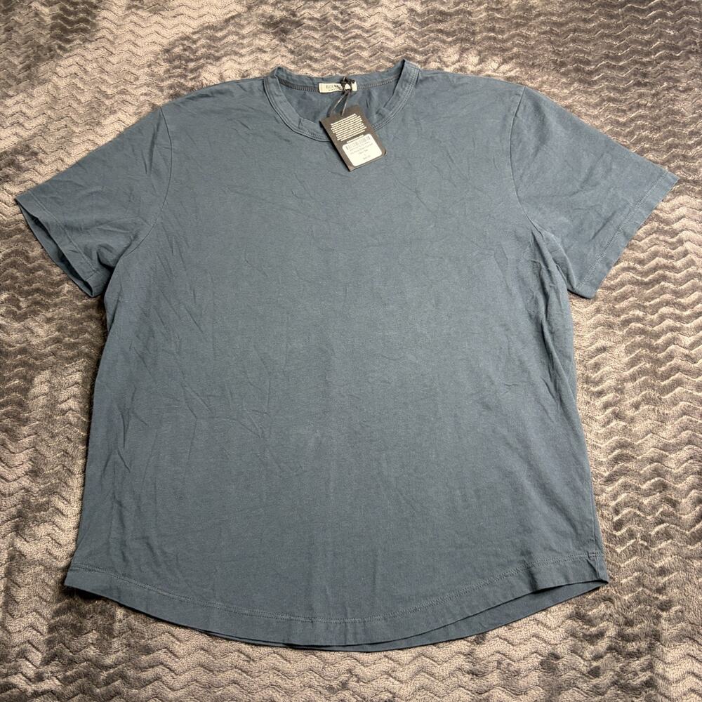 Buck Mason Ink Pima Curved Hem Tee Size Large short NWT
